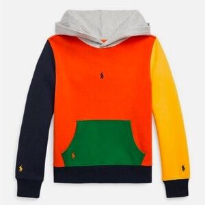 Polo Ralph Lauren Kid’s‎ Size 7 Color Block Double Knit Hoodie